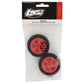 Mini JRX2 Pre-Mounted Front Rib Tire (Red) (2)