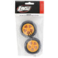 Mini JRX2 Pre-Mounted Rear 4 Row Tire Set (Orange) (2)