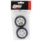 Mini JRX2 Pre-Mounted Rear 4 Row Tire Set (White) (2)