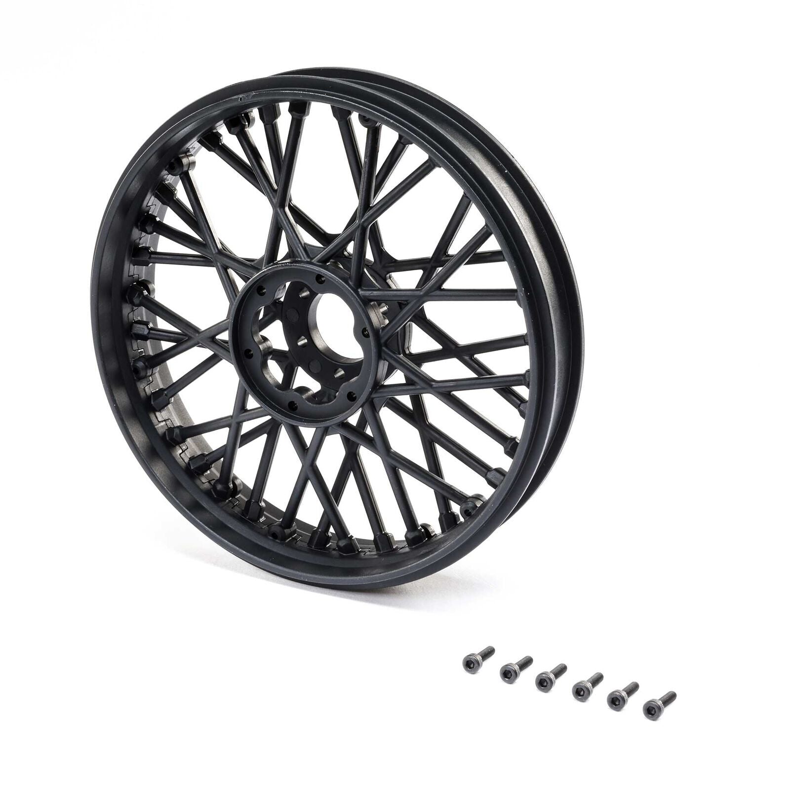 Front Wheel Set, Black: Promoto-MX