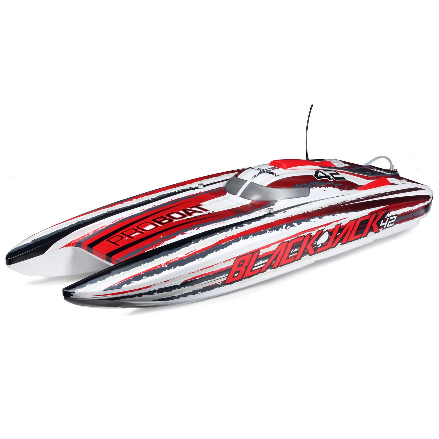 Blackjack 42-inch Brushless 8S Cat,WHT/RED:RTR