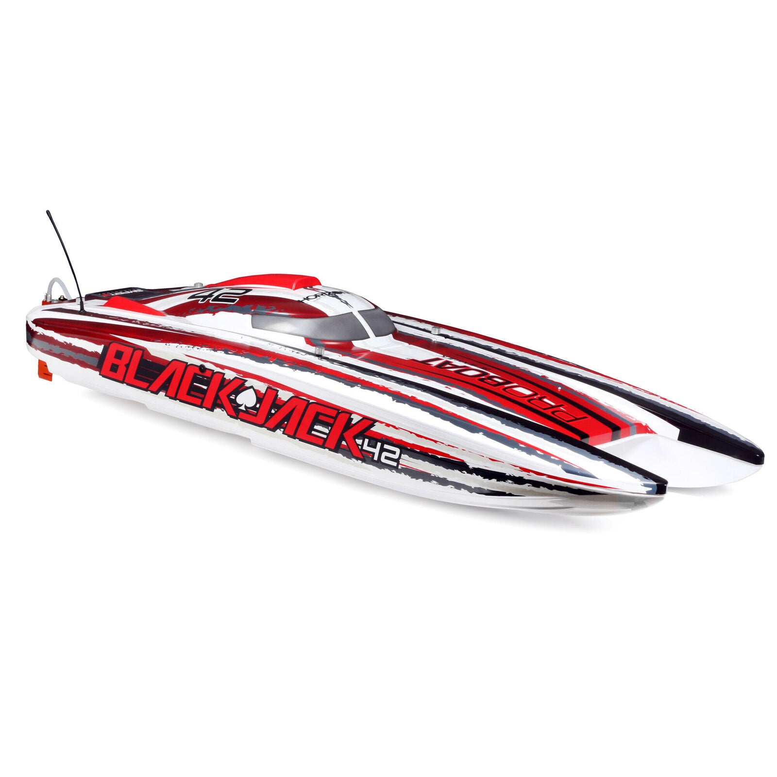 Blackjack 42-inch Brushless 8S Cat,WHT/RED:RTR