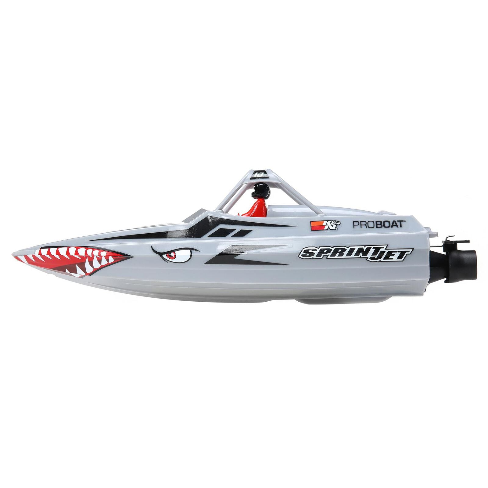 Sprintjet 9" Self-Righting Jet Boat Brushed RTR, Silver