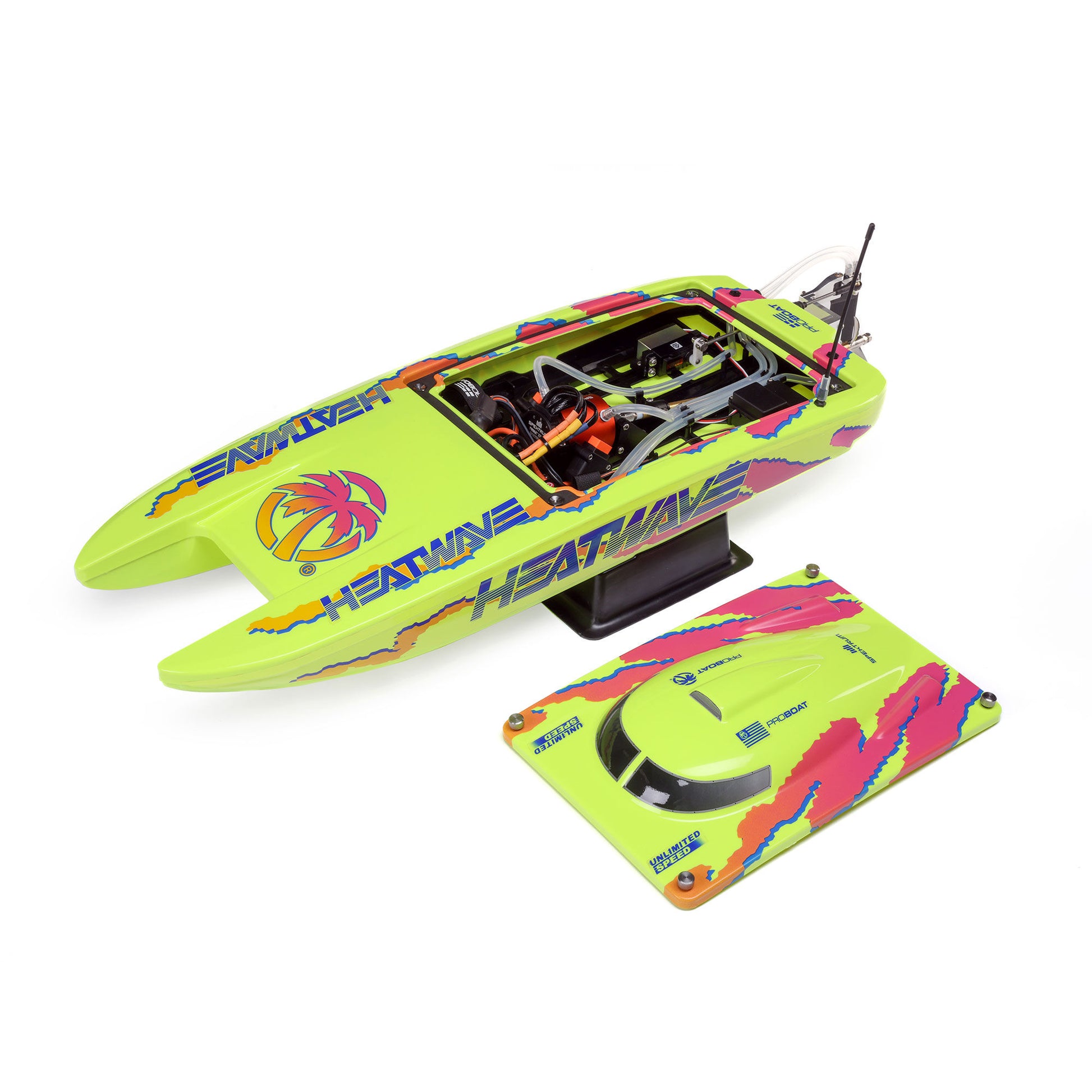 Blackjack 24" V2 Catamaran Brushless: RTR, Heat Wave Visual