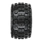 1/8 Badlands MX38 F/R 3.8" MT Tires Mounted 17mm Blk Raid (2)