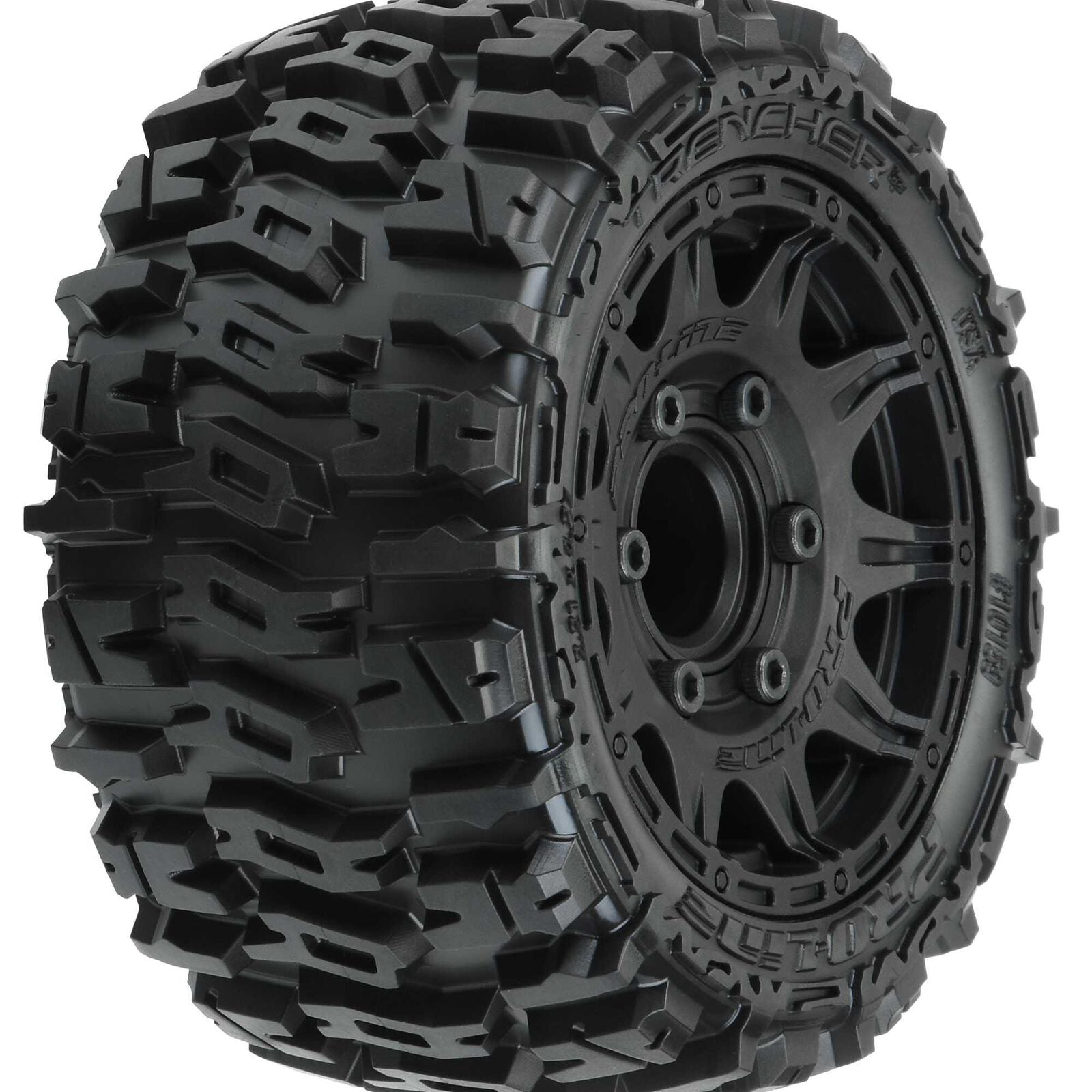 1/10 Trencher LP  2.8" MT Tires Mounted 12mm Black Raid