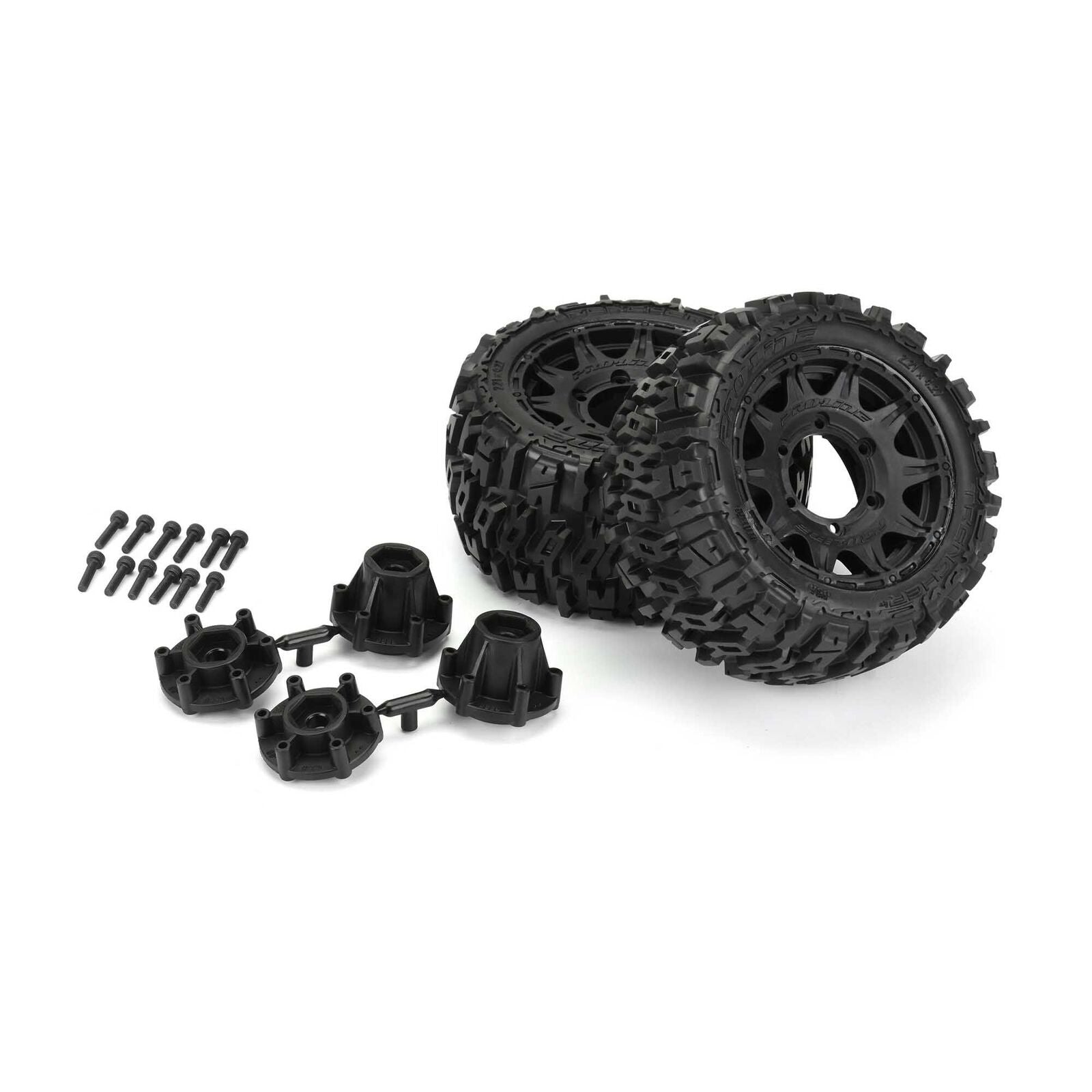 1/10 Trencher LP  2.8" MT Tires Mounted 12mm Black Raid