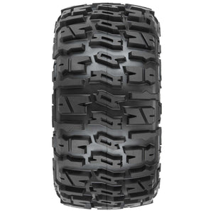 1/8 Trencher LP F/R 3.8" MT Tires Mounted 17mm Blk Raid (2)