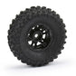 1/24 Hyrax  1.0" Tires Mounted 7mm Black Impulse (4)