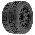 1/8 Menace HP Belted  3.8" MT Tires Mounted 17mm Black Raid