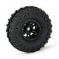 1/24 Trencher  1.0" Tires Mounted 7mm Black Impulse (4): SCX24