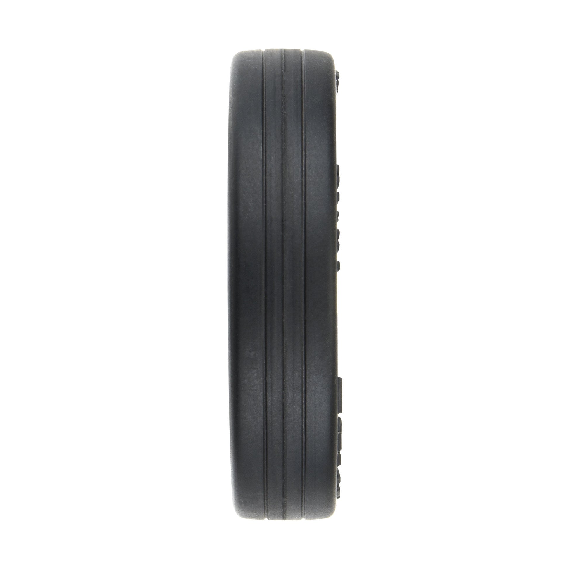 1/16 Front Runner Front Tires MTD 8mm Black/Silver (2): Mini Drag