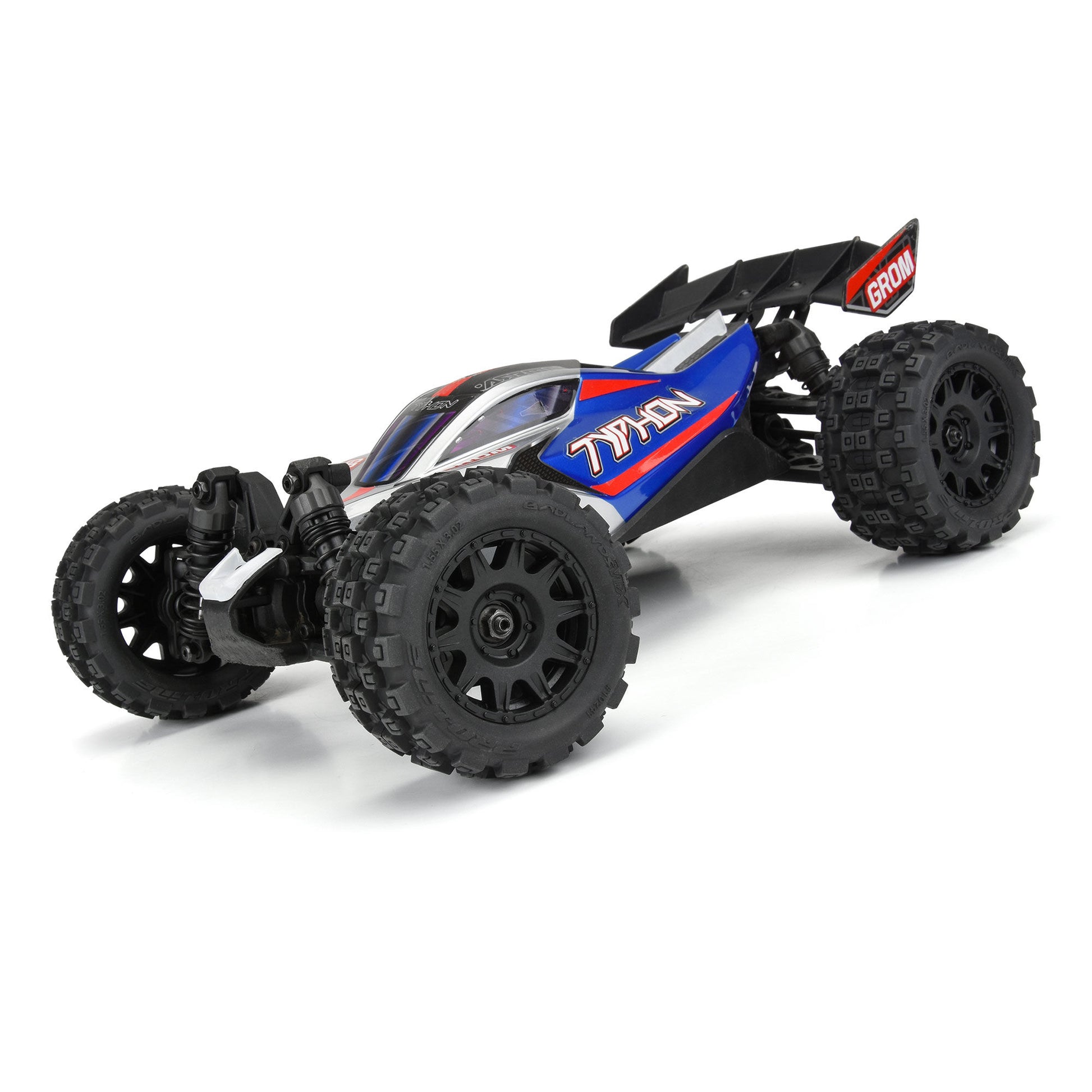 1/18 Badlands MX 1.85" F/R MTD 12mm Black Raid: Granite GROM