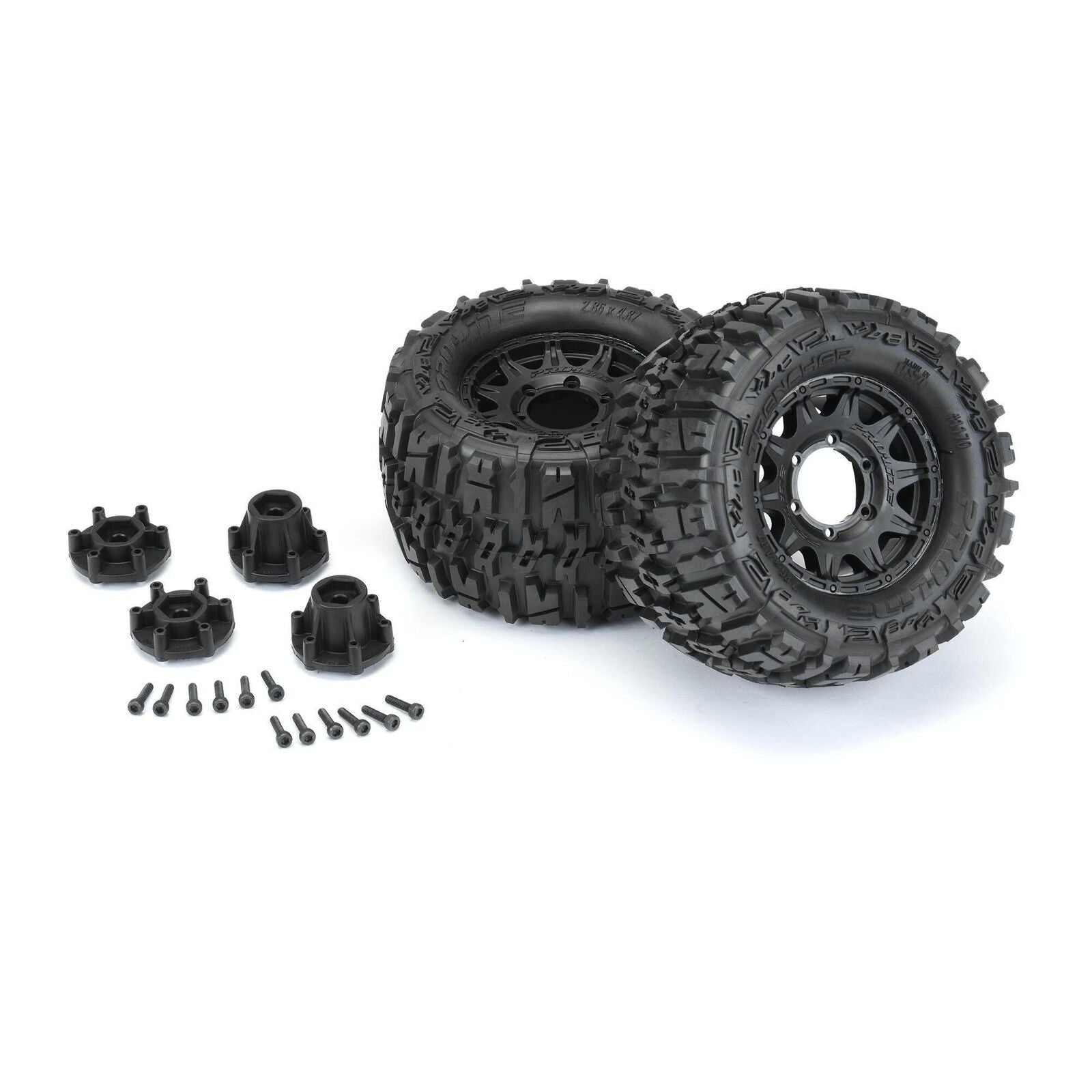 1/10 Trencher  2.8" MT Tires Mounted 12mm Black Raid