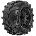 1/10 Masher Front/Rear 2.8" MT Tires Mounted 12mm Blk Raid (2)