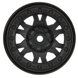 1/10 Impulse Front/Rear 1.9" 12mm Rock Crawler Wheels (2) Black