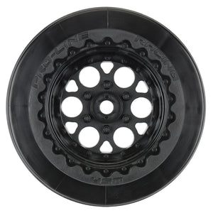 1/10 Showtime+ Wide Rear 2.2"/3.0" Wheels Drag 12mm  Black