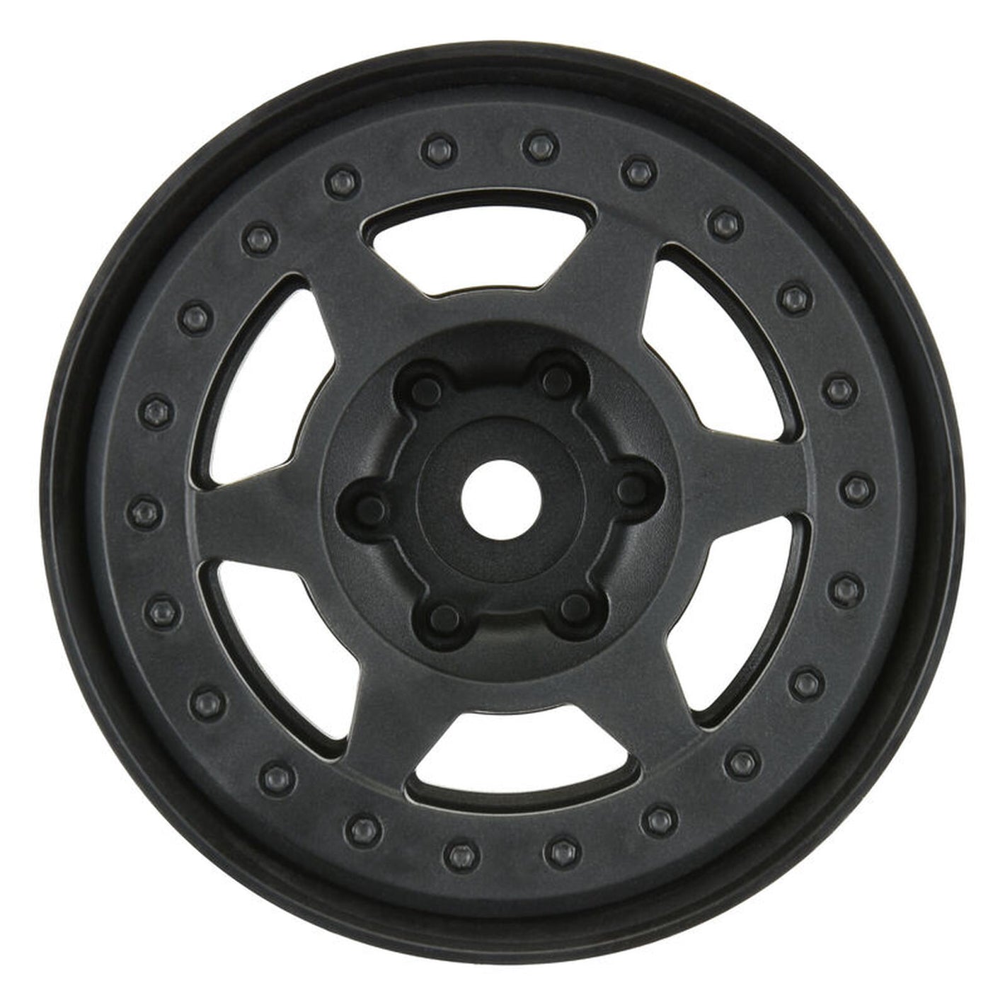 1/10 Holcomb 1.9" 12mm Crawler Bead-Loc Wheels  Black