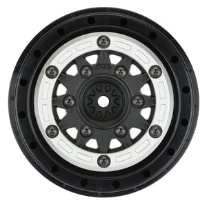 1/10 Raid Bead-Loc Fr/Rr 2.2"/3.0" 12 & 14mm SC Wheels (2) Silvr/Blk