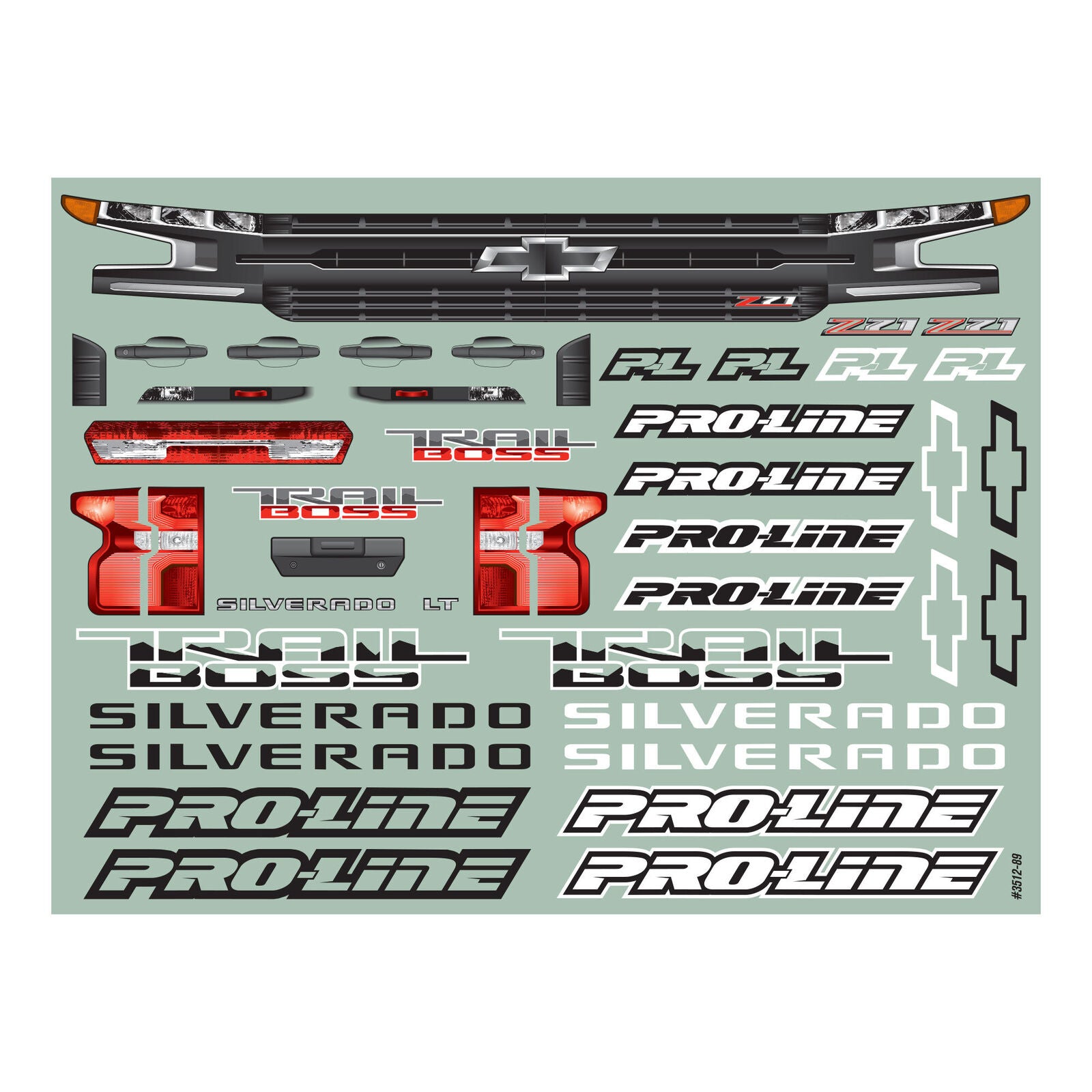 1/10 2019 Chevy Silverado Z71 Trail Boss Clear Body: Short Course