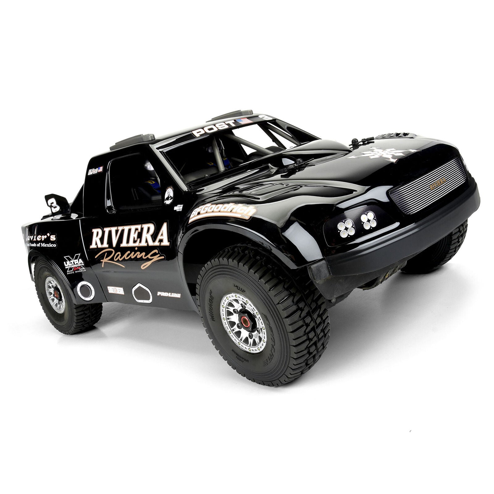 1/7 Pre-Cut 1997 Ford F-150 Trophy Truck Riviera Black Body: Mojave