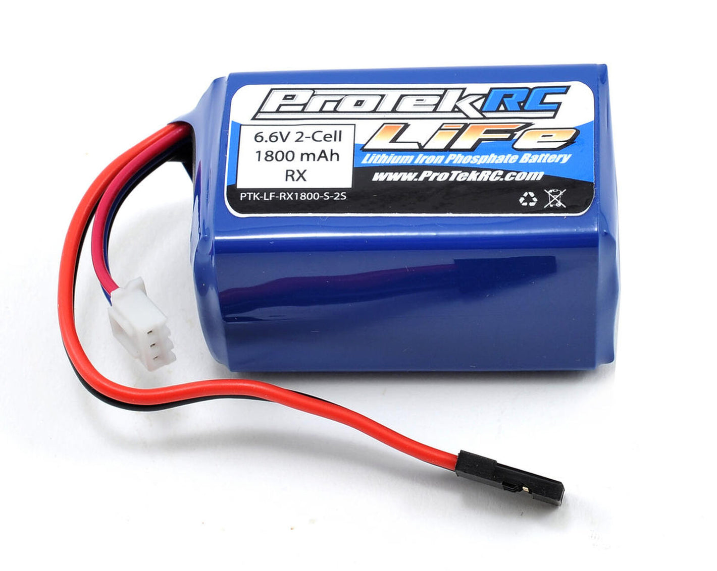 LiFe Hump/Short Receiver Battery Pack (Kyosho/Tekno) (6.6V/1800mAh) (w/Balancer Plug)