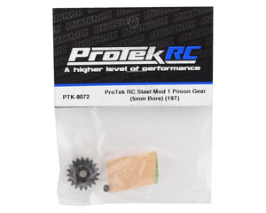 ProTek RC Steel Mod 1 Pinion Gear (5mm Bore) (19T)