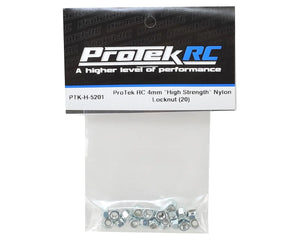 ProTek RC 4mm "High Strength" Nylon Locknut (20)