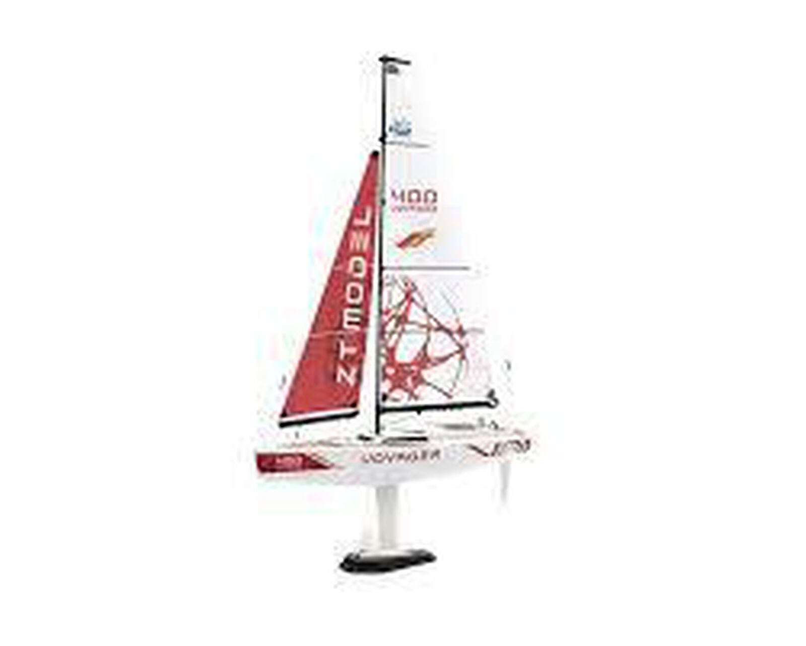 Voyager 400 Motor-PoweRed Sailboat (Red) W/2.4GHz Transmitter