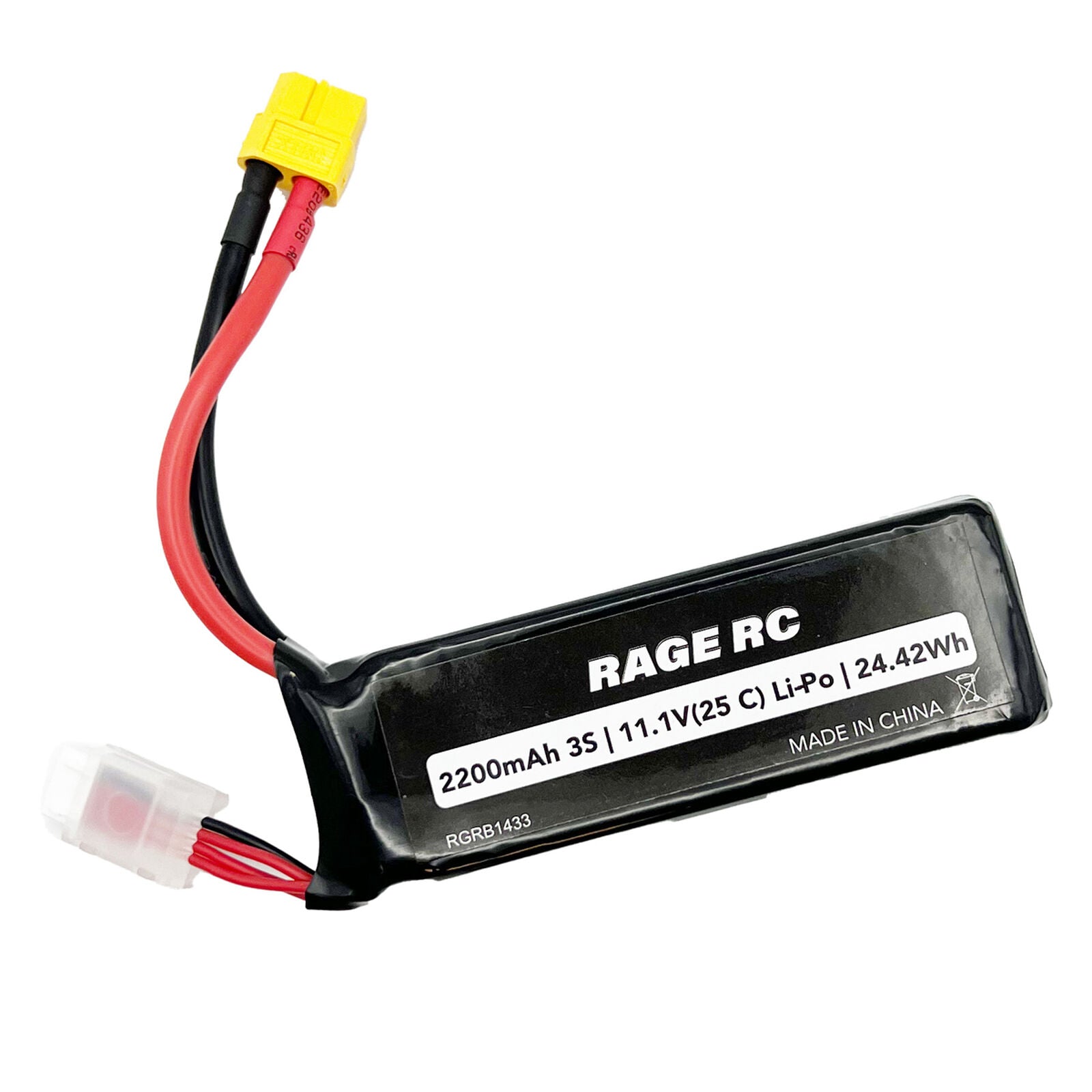 11.1V 3S 2200mAh Lipo with XT60 Connector