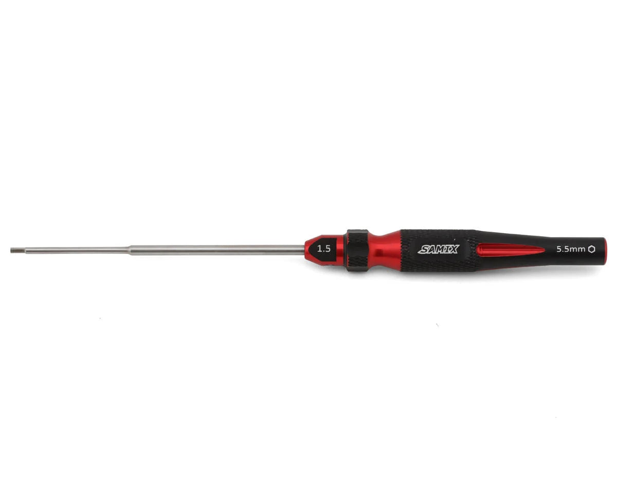 Samix FCX24 2-in-1 Hex Wrench/Nut Driver (Red) (1.5mm Hex/5.5mm Nut)