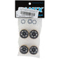 SCX24 Aluminum & Brass Adjustable Offset 1.0" Beadlock Wheels (Black) (4) (23.75g)