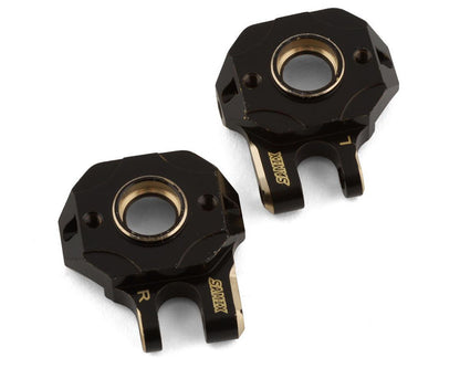 TRX-4M Brass Heavy Steering Knuckles (Black) (2) (10g)