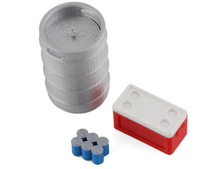 TRX4M 1/18 Bundle w/Keg, Small Red Chest & Blue Six Pack (Miniature Scale Accessory)