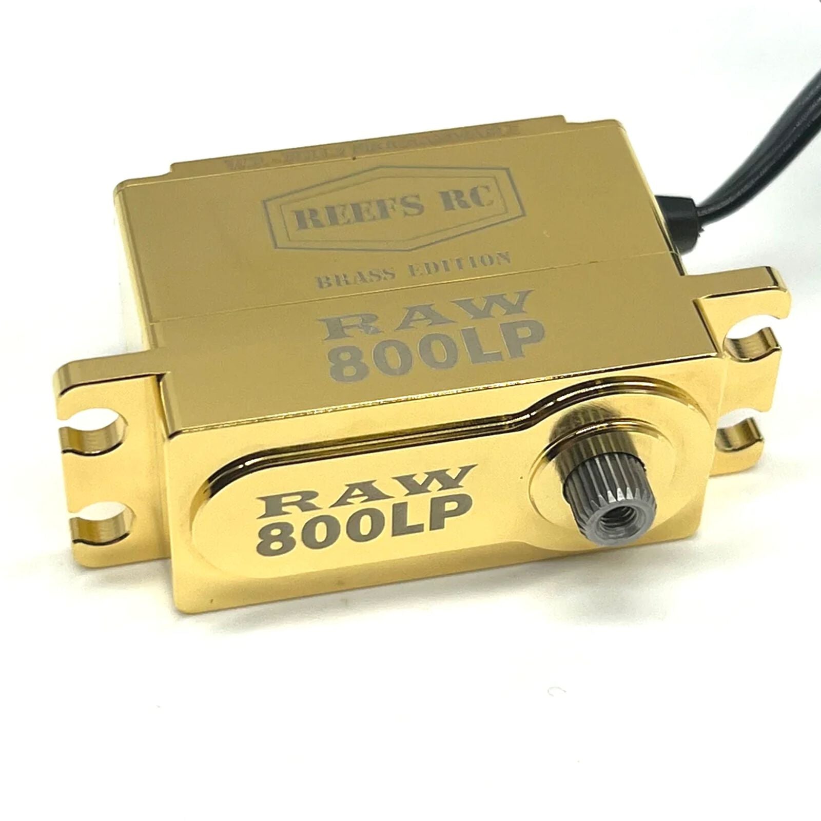 RAW800LP Brass Edition, Fully Programmable, Brushless Low Profile Servo