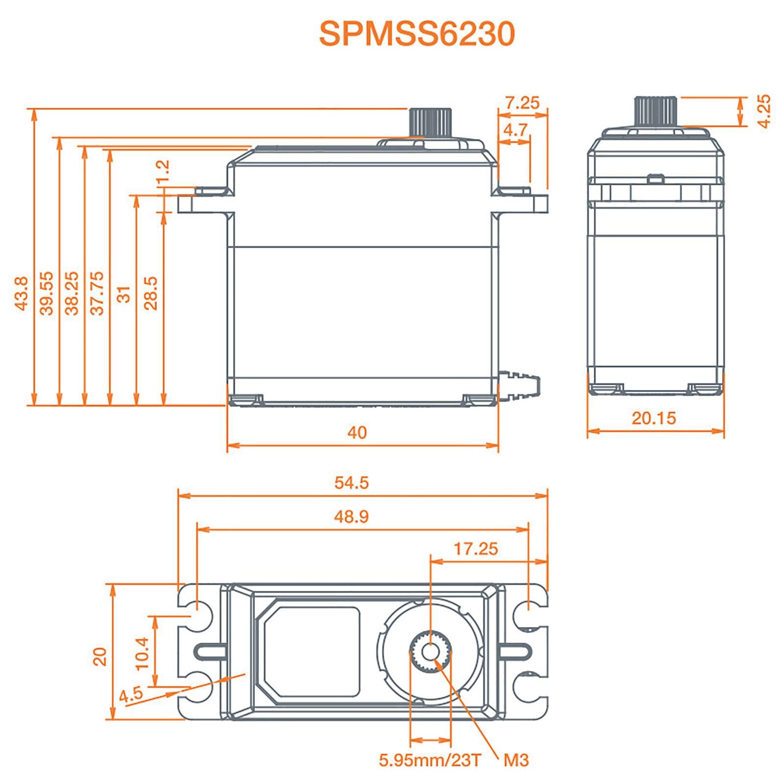 S6230 Ultra Torq Mid Speed Digital WP Metal Servo