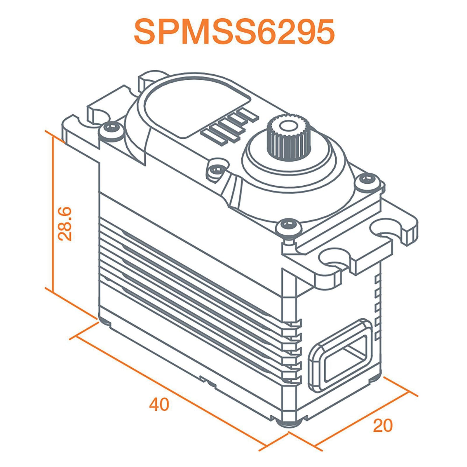 S6295 1/8 HV High Speed High Torque Brushless Metal Gear Servo