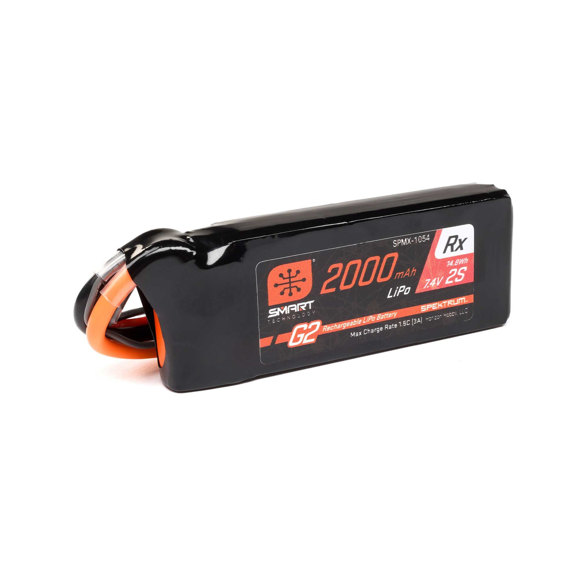 7.4V 2000mAh 2S 15C Smart G2 Receiver LiPo Battery: IC3