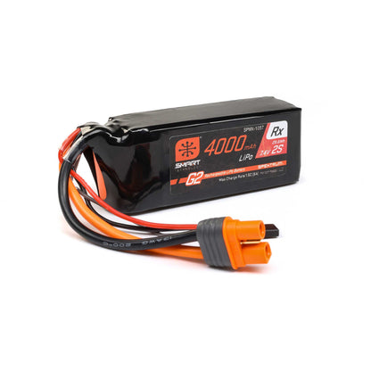 7.4V 4000mAh 2S 15C Smart G2 Receiver LiPo Battery: IC3