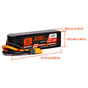 3200mAh 6S 22.2V Smart G2 LiPo 50C; IC5