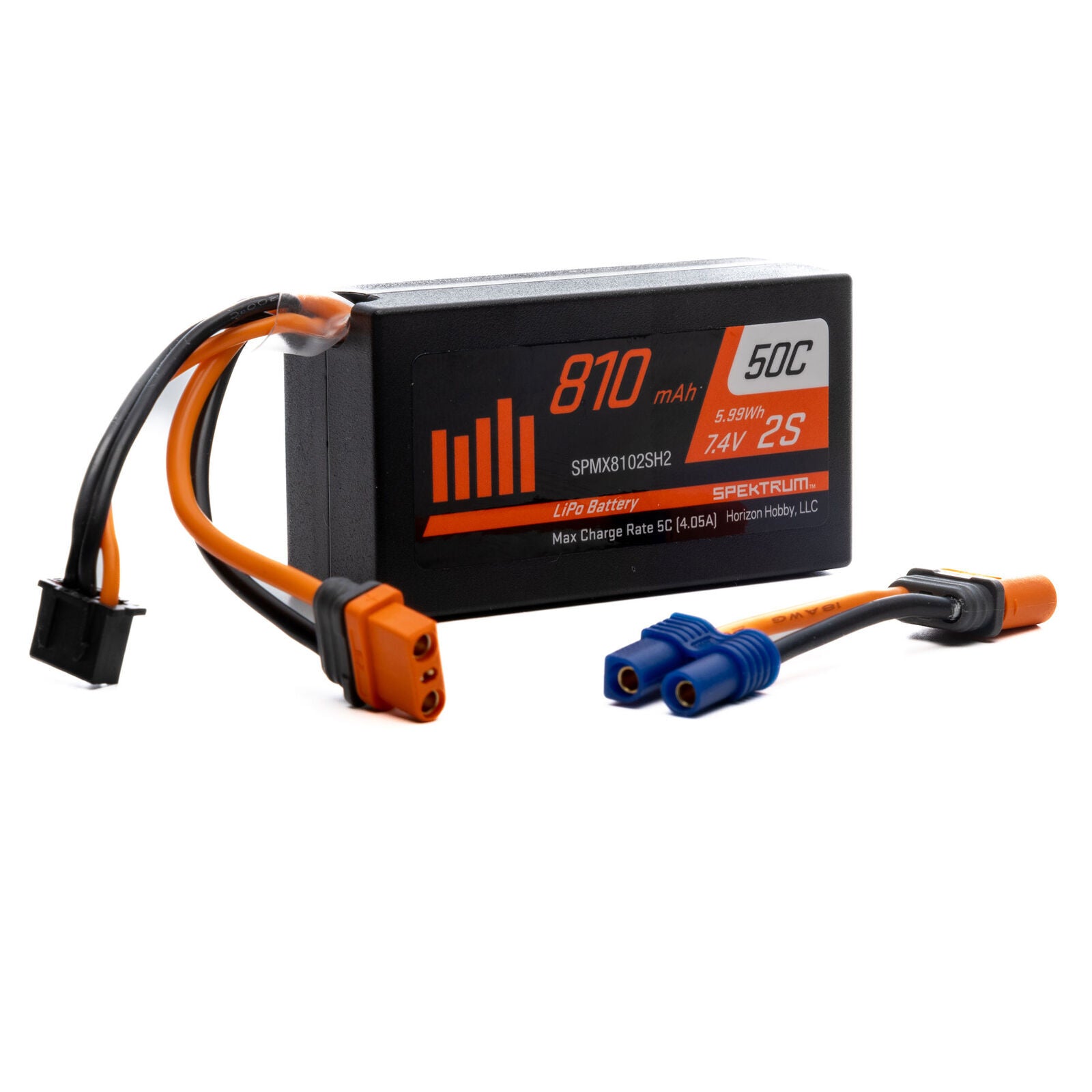 2S 7.4V 810mAh 50C LiPo Battery: IC2