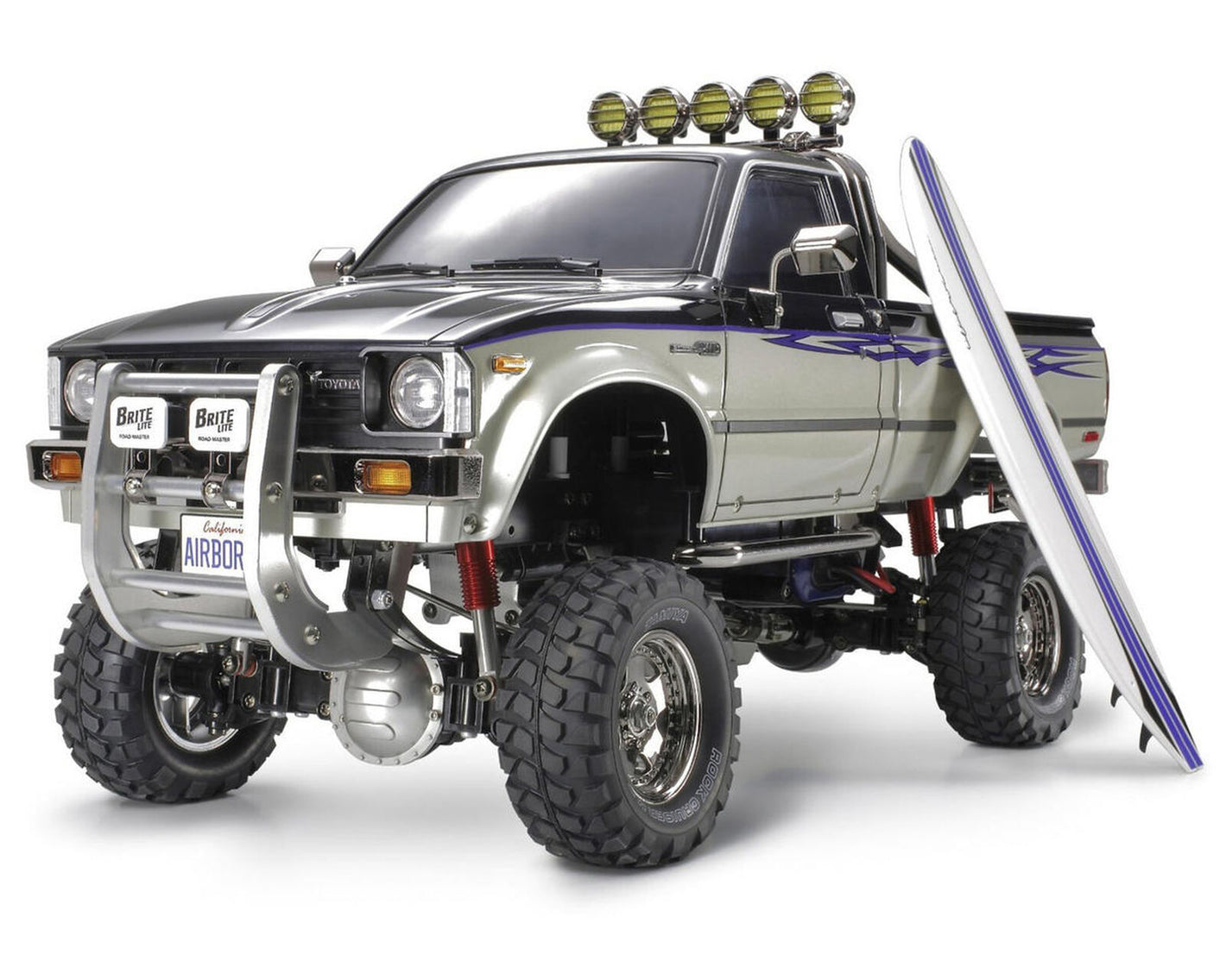 Toyota Hilux High-Lift Electric 4X4 Scale Truck Kit w/3-Speed & Surfboard