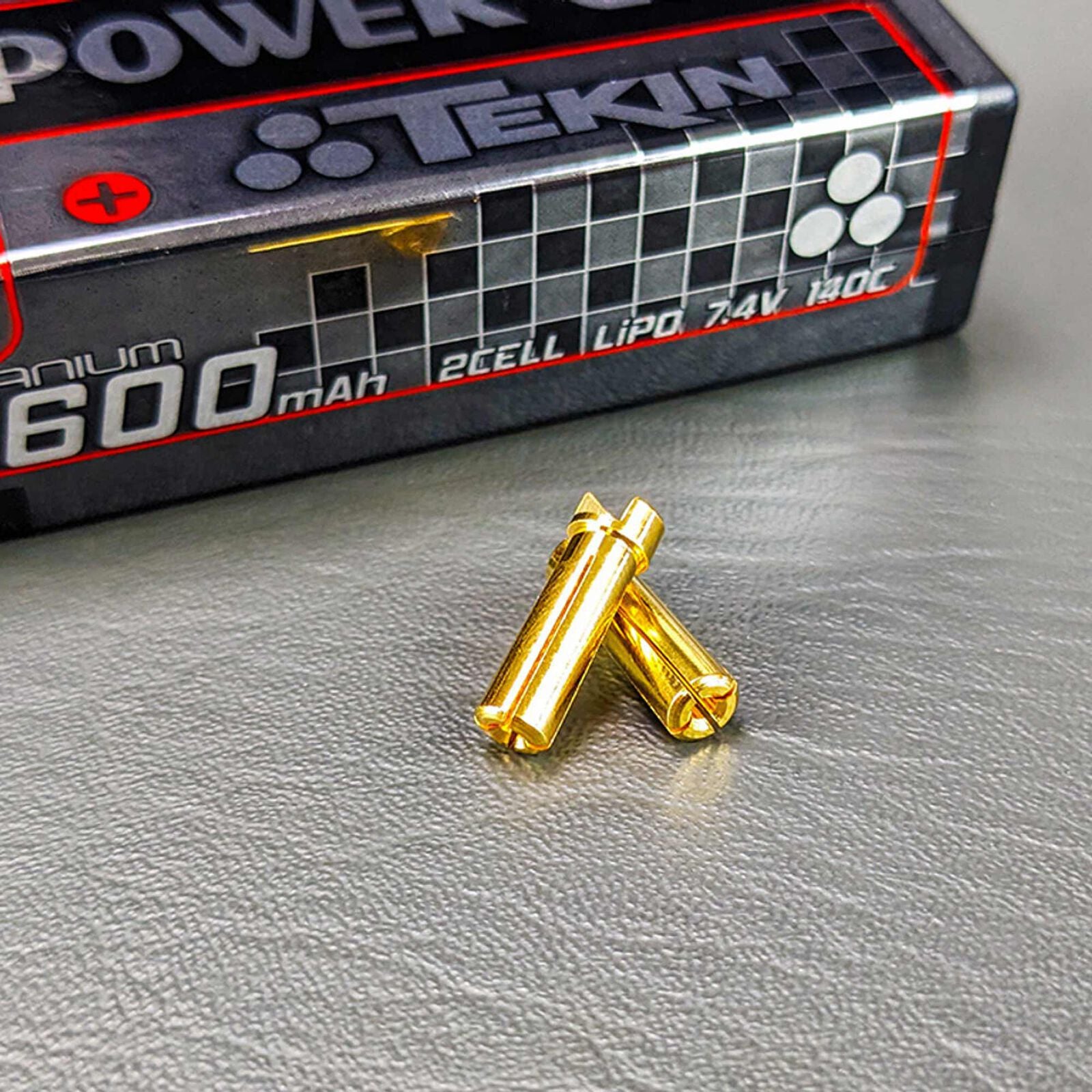 Titanium Power Cell 2S Shorty LiPo Battery 140C (7.4V/5600mAh) w/5mm Bullets