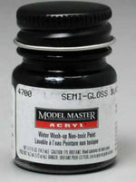 Model Master Paint, Semi-Gloss Black Acrylic 1/2 Oz