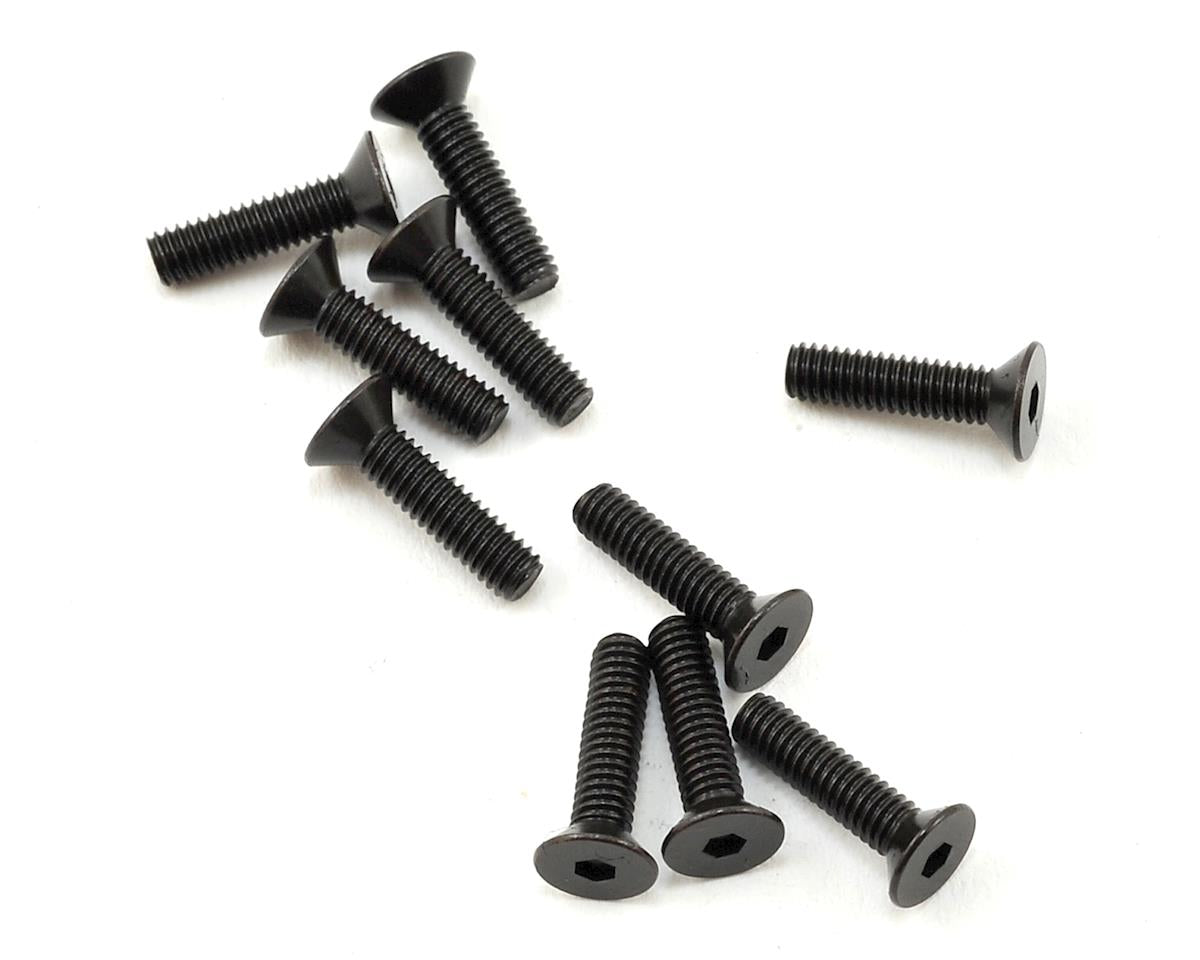 Tekno RC 2.5x10mm Flat Head Screws (10)