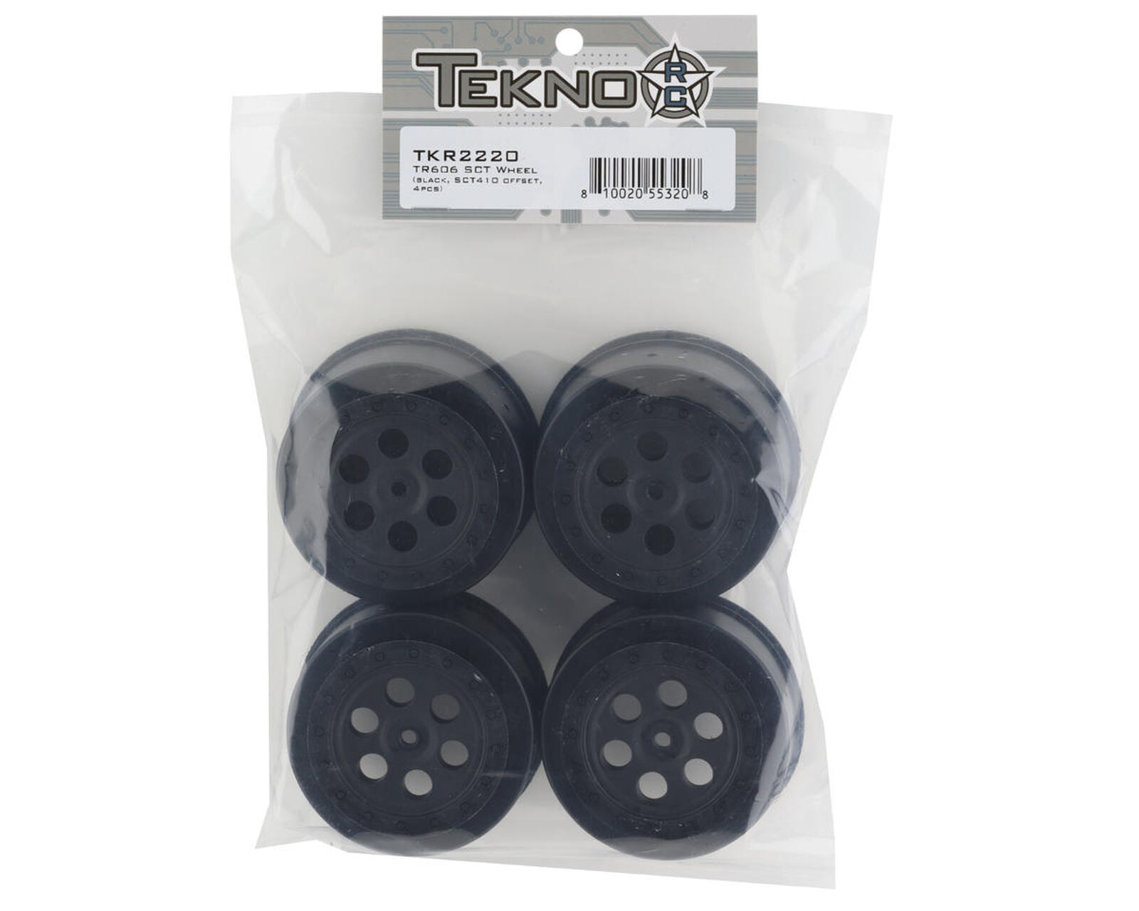 TR606 SCT Wheel (black, SCT410 offset, 4pcs)