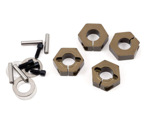 Wheel Hexes (12mm, clamping, aluminum, 4pcs)