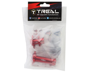 Treal Hobby Promoto CNC Aluminum Front & Rear Hub Set (Red)
