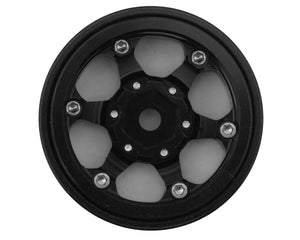 Type D 1.0" Concave 6-Spoke Beadlock Wheels (Black) (4)