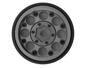 1.0" 8-Hole Beadlock Wheels (Grey) (4) (22g)